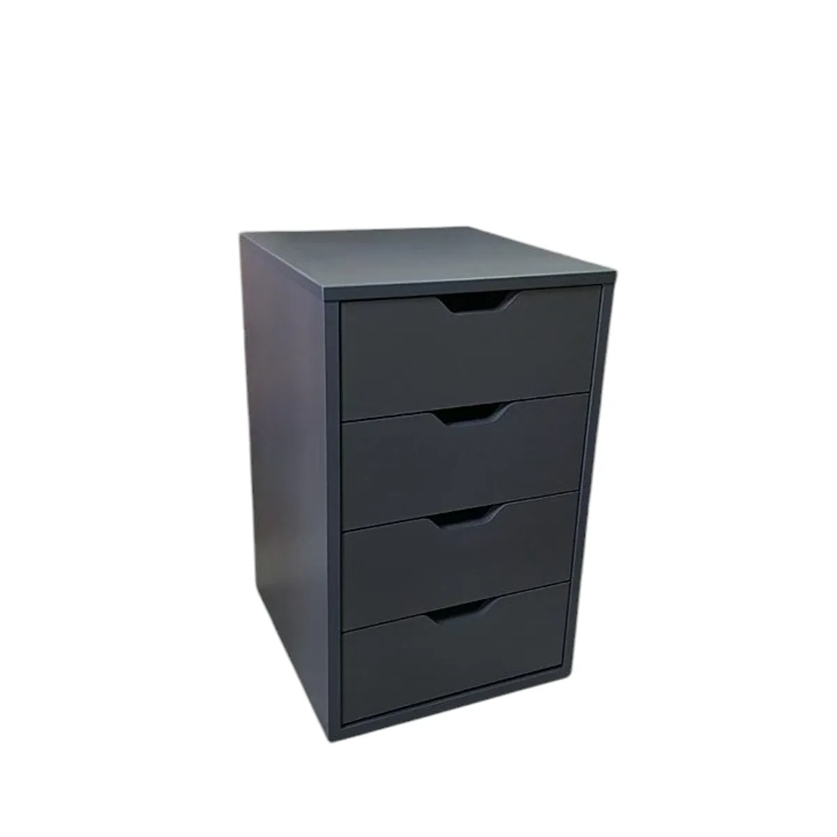 GENERICO - Cajonera vintage 4 cajones melamina Plomo