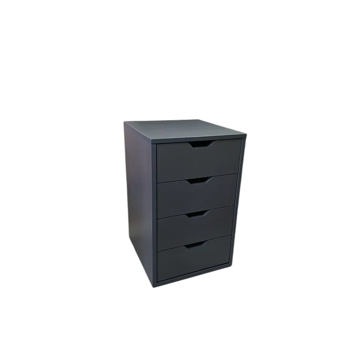 GENERICO - Cajonera vintage 4 cajones melamina Plomo