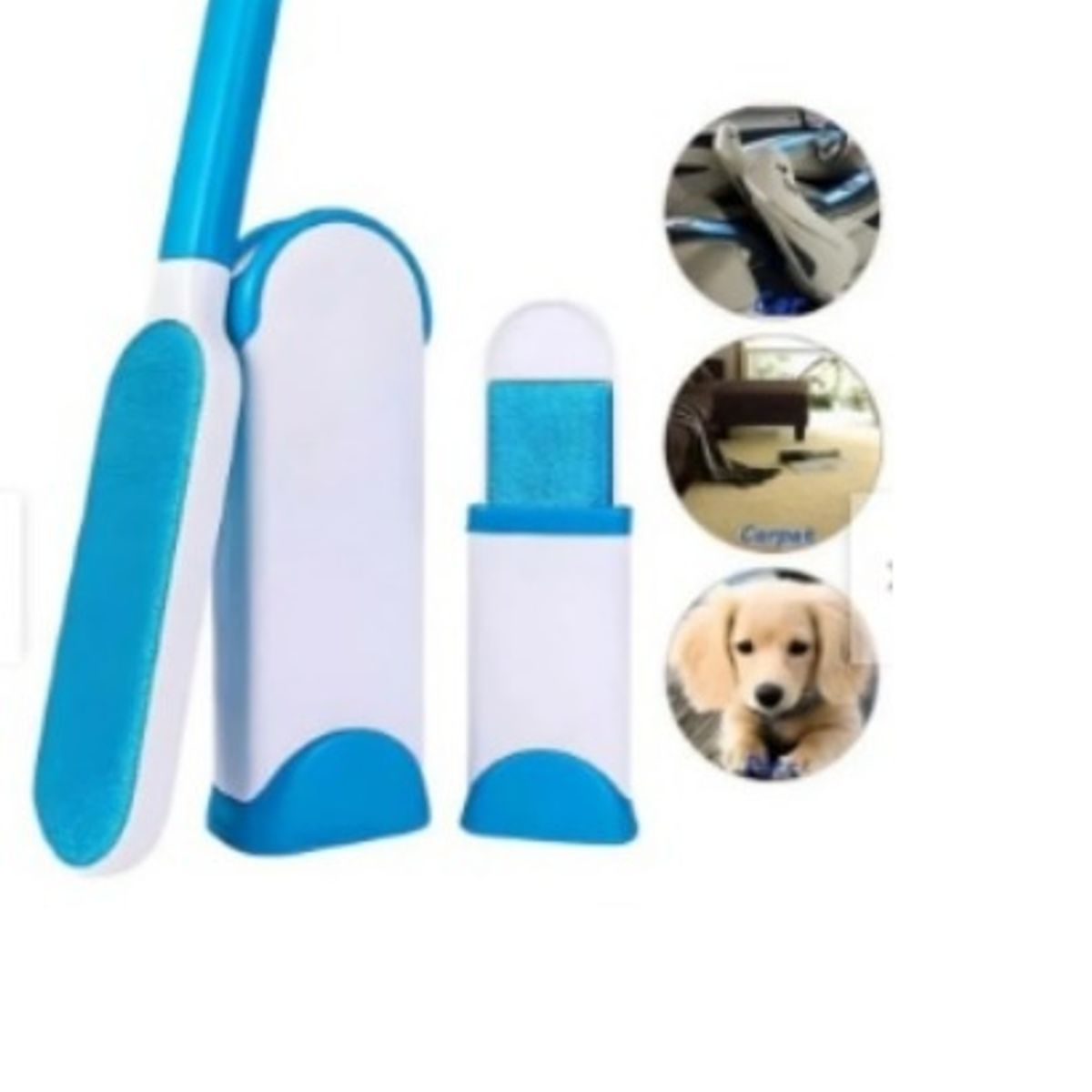 GENERICO - Removedor de Pelo de Mascota Cepillo Quita Pelusa celeste