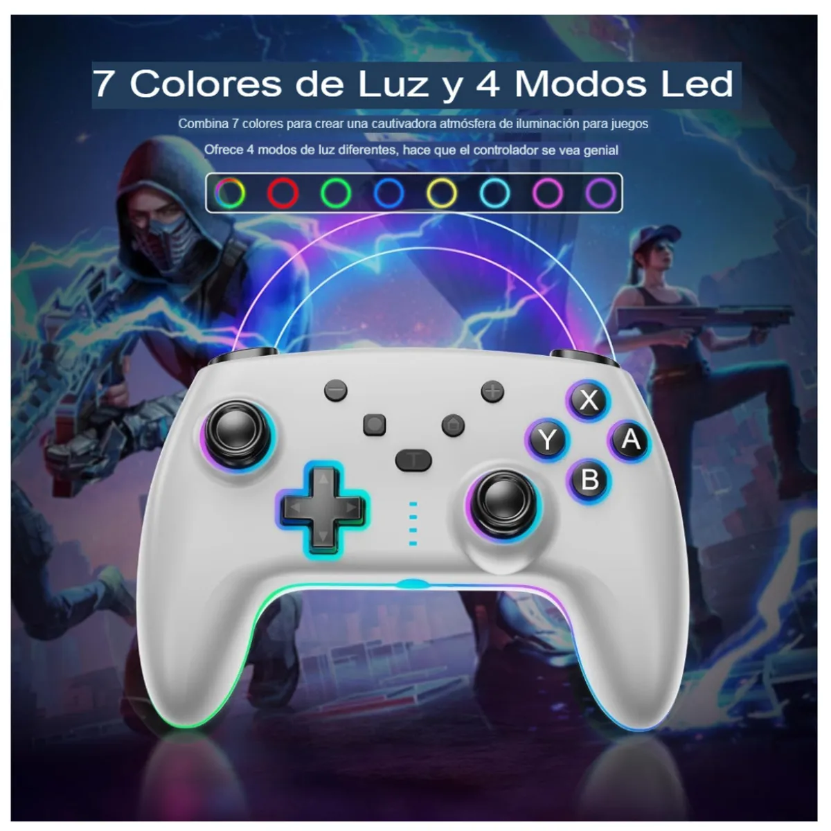 SEISA - Mando Joystick Bluetooth Nintendo Pc Switch Android