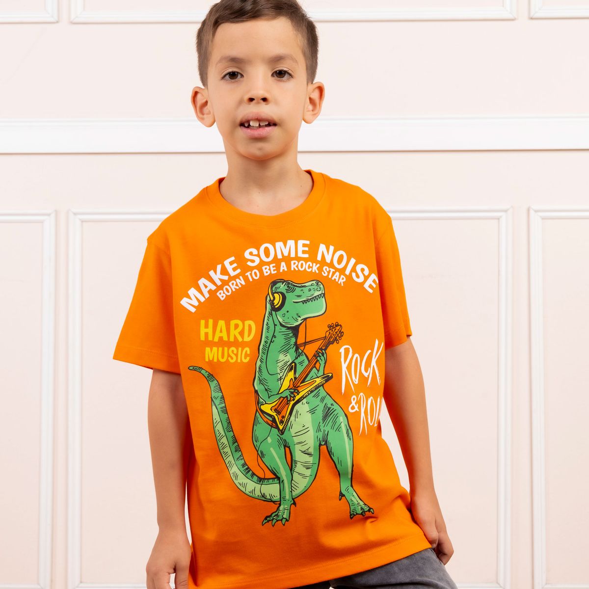 A VANTGARDESTYLE - POLO JURASSIC LAND NIÑO MC - JERSEY 100% ALGODON