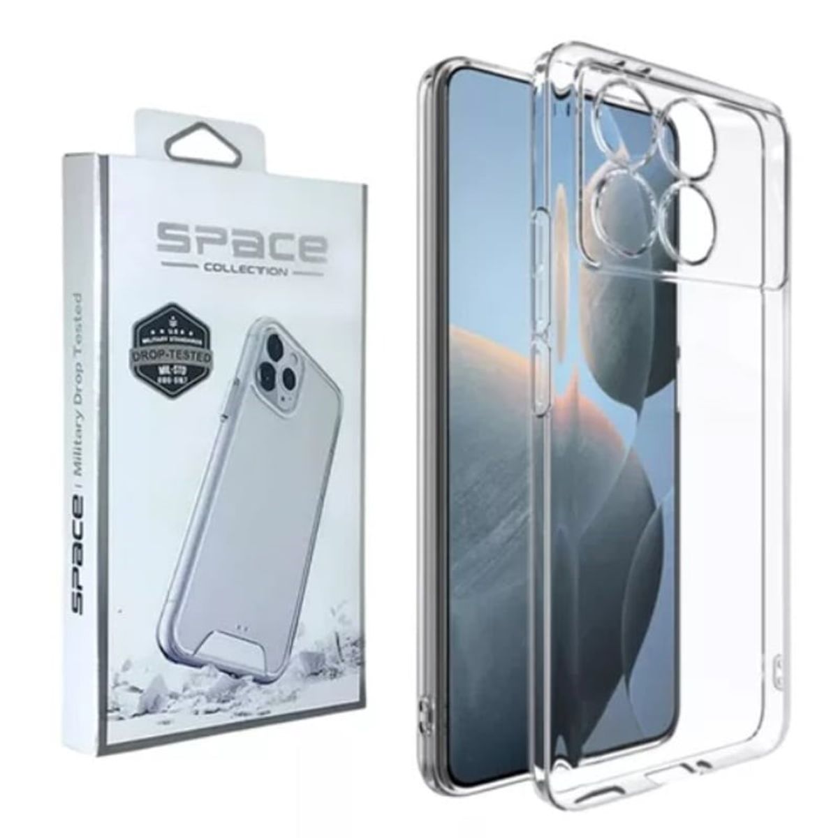 GENERICO - CASE SPACE PARA  XIAOMI 14T  PRO  -TRANSPARENTE