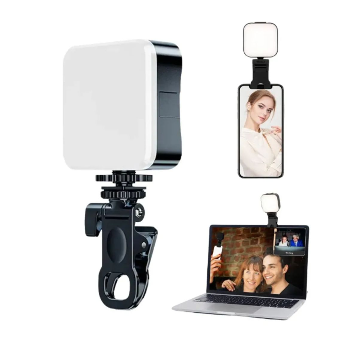 GENERICO - Luces Led Selfie Fotografia Mini Con Clip Celular Tablet