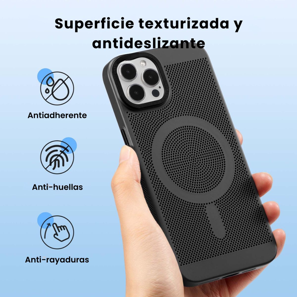 GENERICO - Case protector magsafe con disipación de calor - IPHONE 16