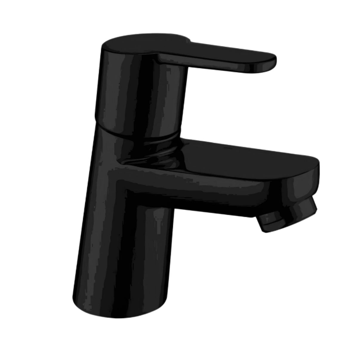 GENERICO - LLAVE  DE LAVATORIO BAJO  MODELO MONOCOMANDO  NEGRO SEVILLA 5020B