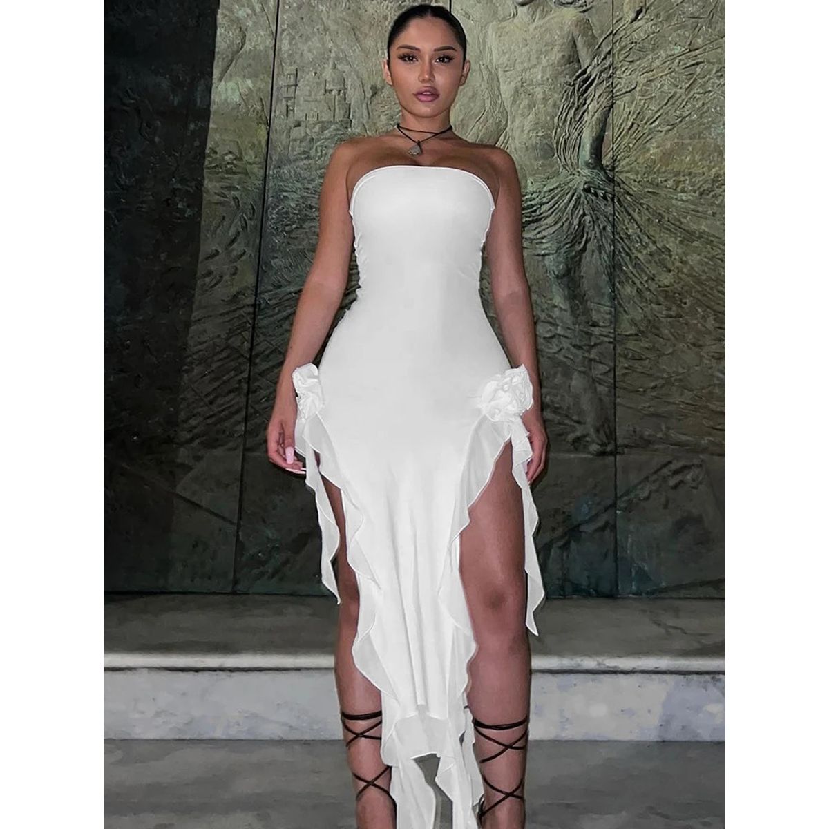 GENERICO - VESTIDO LOLITAS CORTO BLANCO K-POP FIESTA