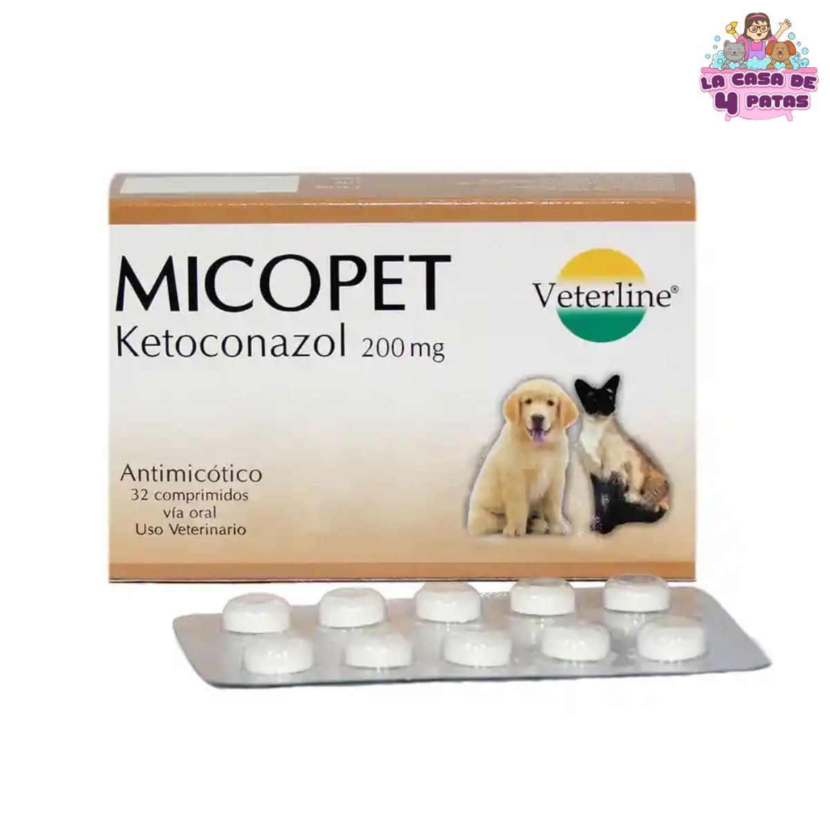 GENERICO - Medicamento MICOPET caja X 32 Comprimidos