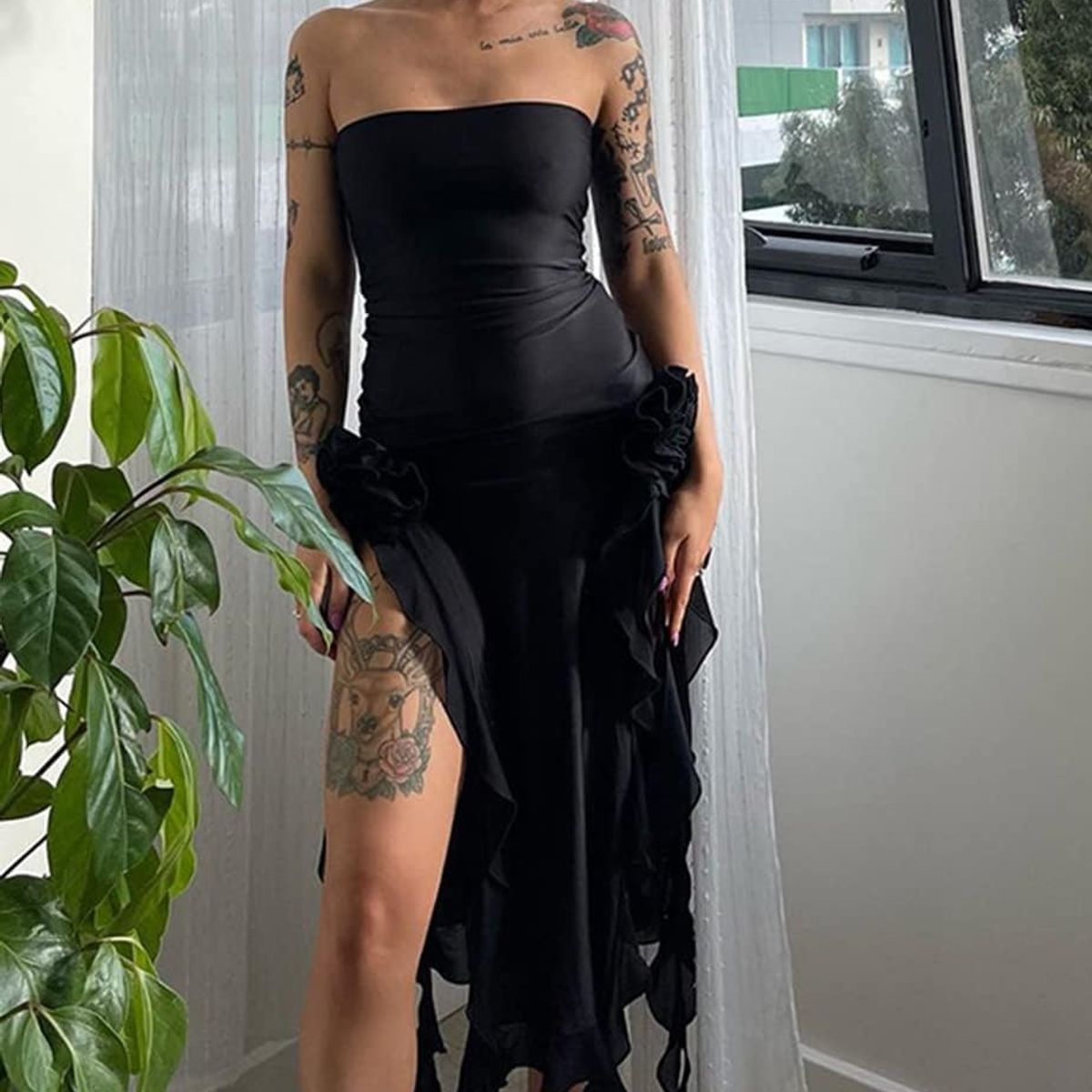 GENERICO - VESTIDO LOLITAS CORTO NEGRO K-POP FIESTA