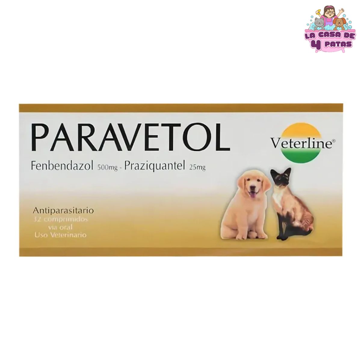 GENERICO - Antiparasitario PARAVETOL caja x32 comprimidos