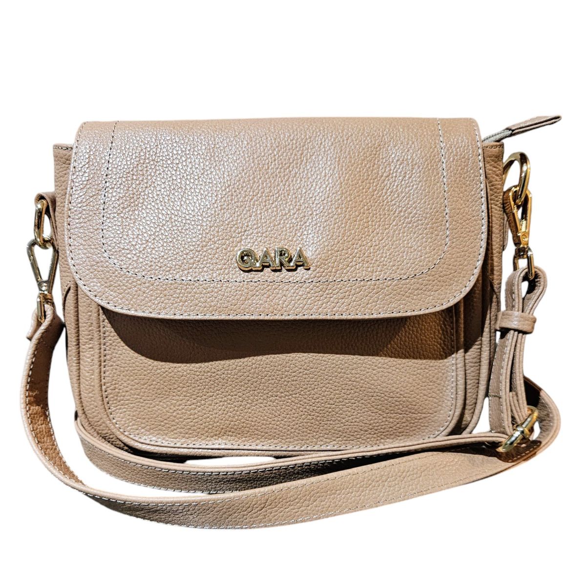 QARA - Morral en cuero genuino Mel