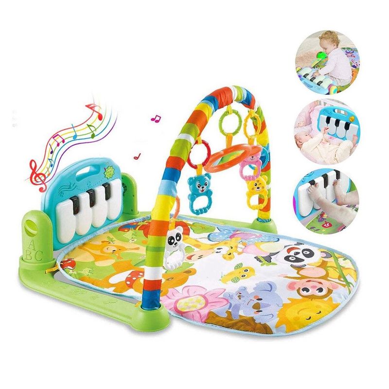 GENERICO - GIMNASIO PARA BEBÉ 6 EN 1 CON PIANO VERDE