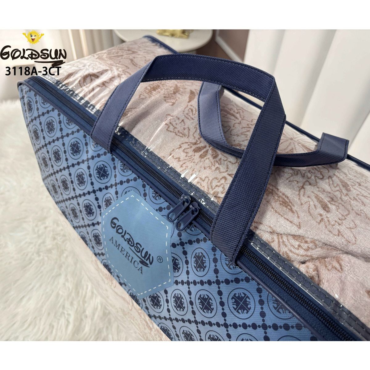 GOLDSUN - Cobertor de Invierno Piel de Durazno Reverso cordero 2Plz-13