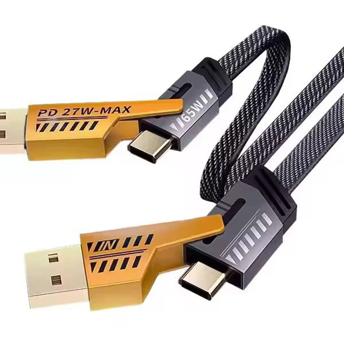 SMART - CABLE 4 EN 1 SUPER RAPIDO 100W RECUBRIMIENTO MEGA REFORZADO 1 METRO