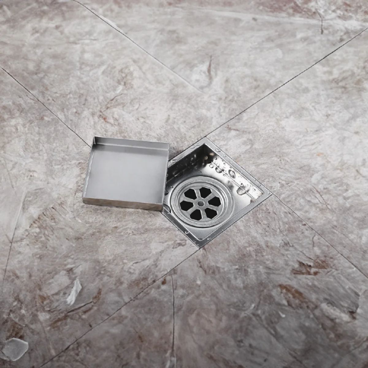 FRATELLI - SUMIDERO DE ACERO REVERSIBLE CROMADO 4