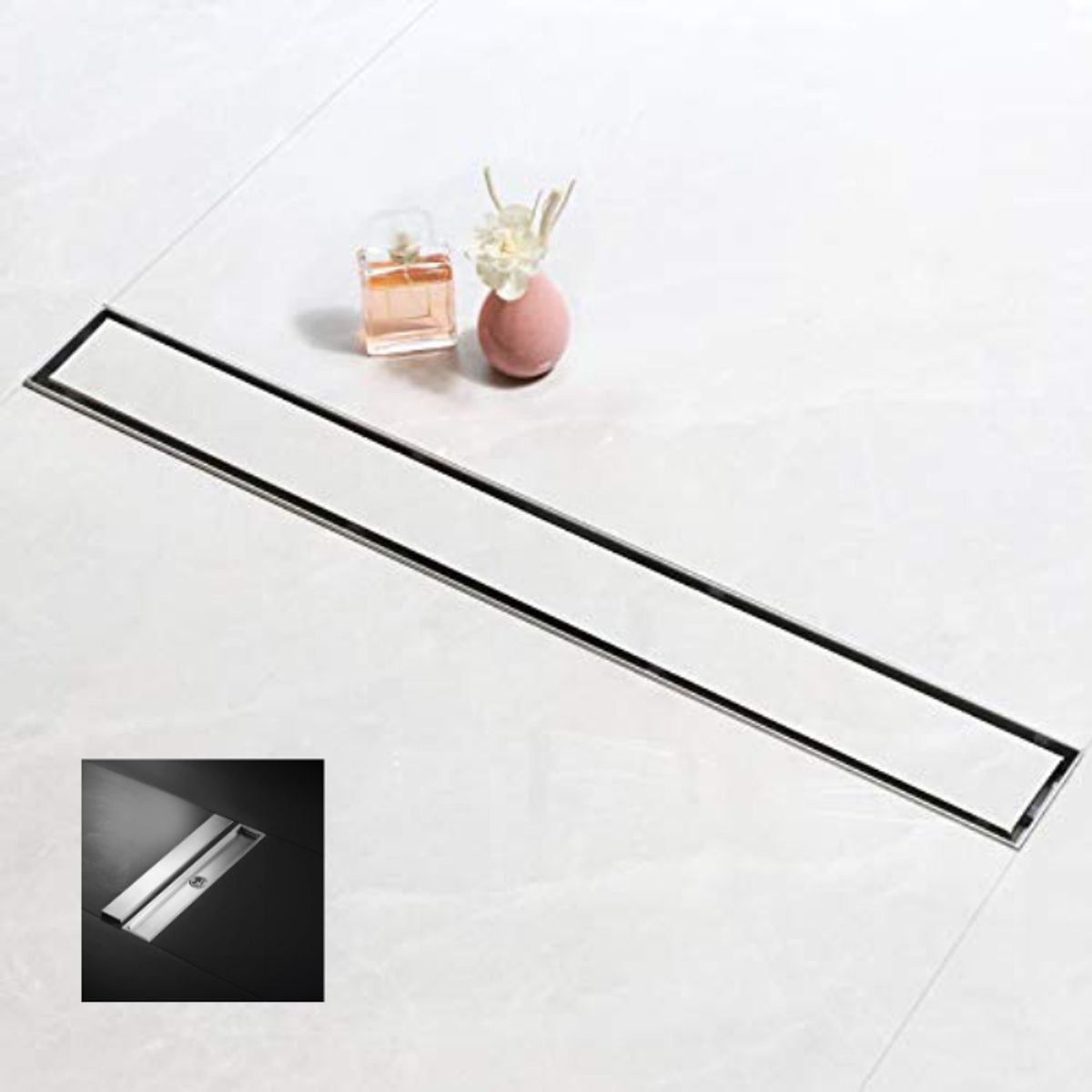 GENERICO - SUMIDERO DE ACERO REVERSIBLE SATINADO 12