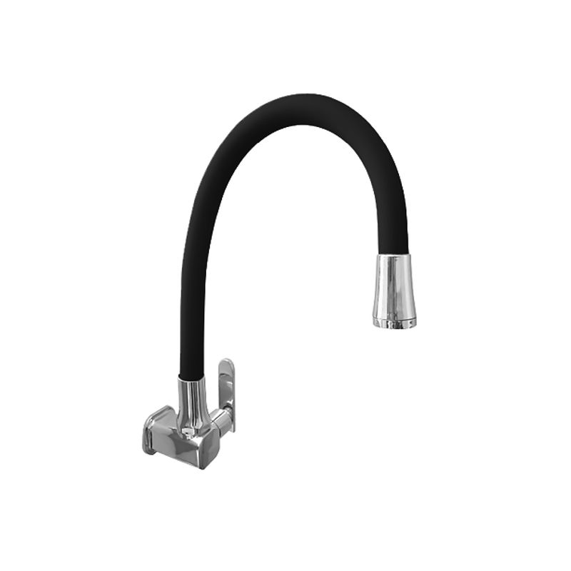 GENERICO - LLAVE DE COCINA A LA PARED PICO FLEXIBLE NEGRO GF1208-01