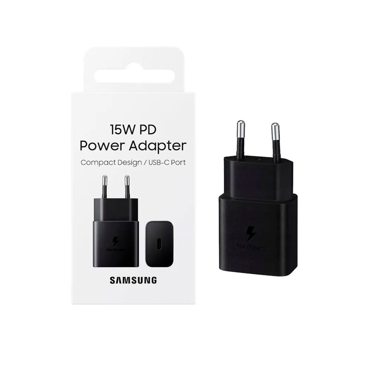 SAMSUNG - Cargador Samsung 15w Pd Adapter Usb-C Con Cable 1m Blanco