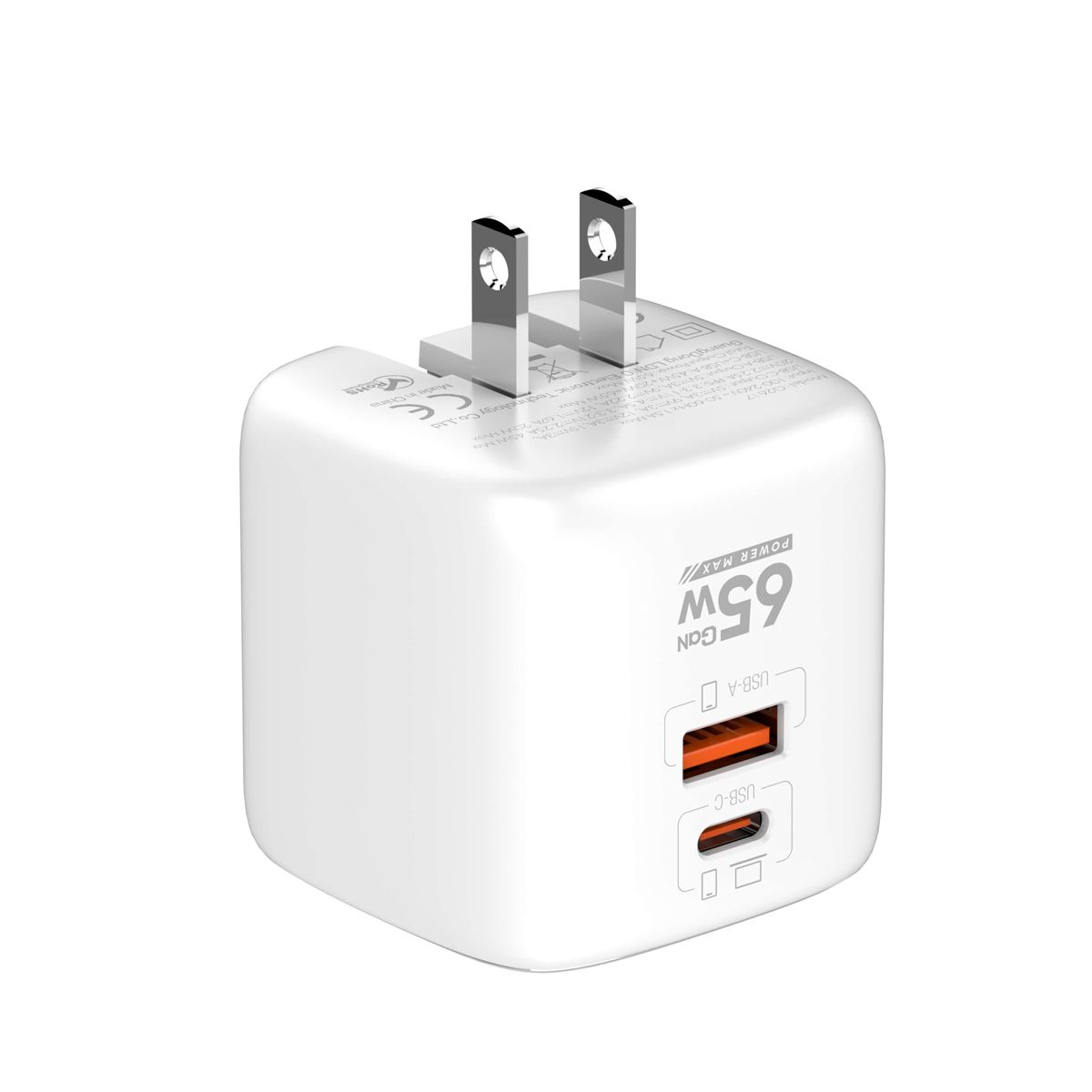 LDNIO - Cargador LDNIO Q2617 65w GaN Fast Charging 2XUSB-C Blanco