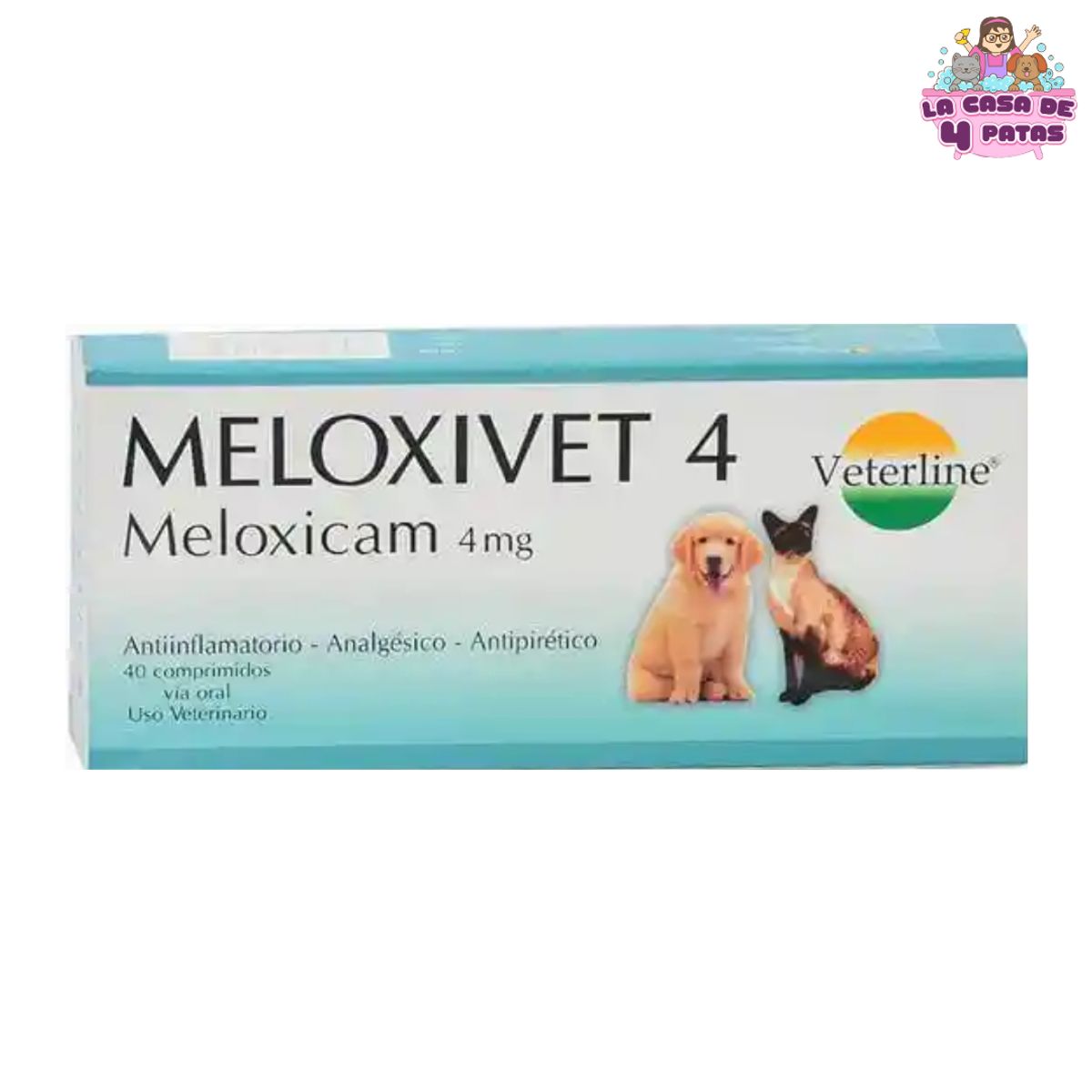 GENERICO - Medicamento MELOXIVET 4 MF caja x40 comprimidos