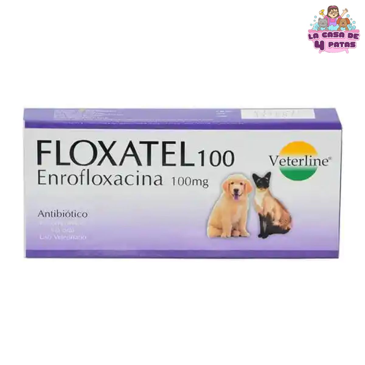 GENERICO - Antibiótico FLOXATEL 100 MG caja x 40 comprimidos