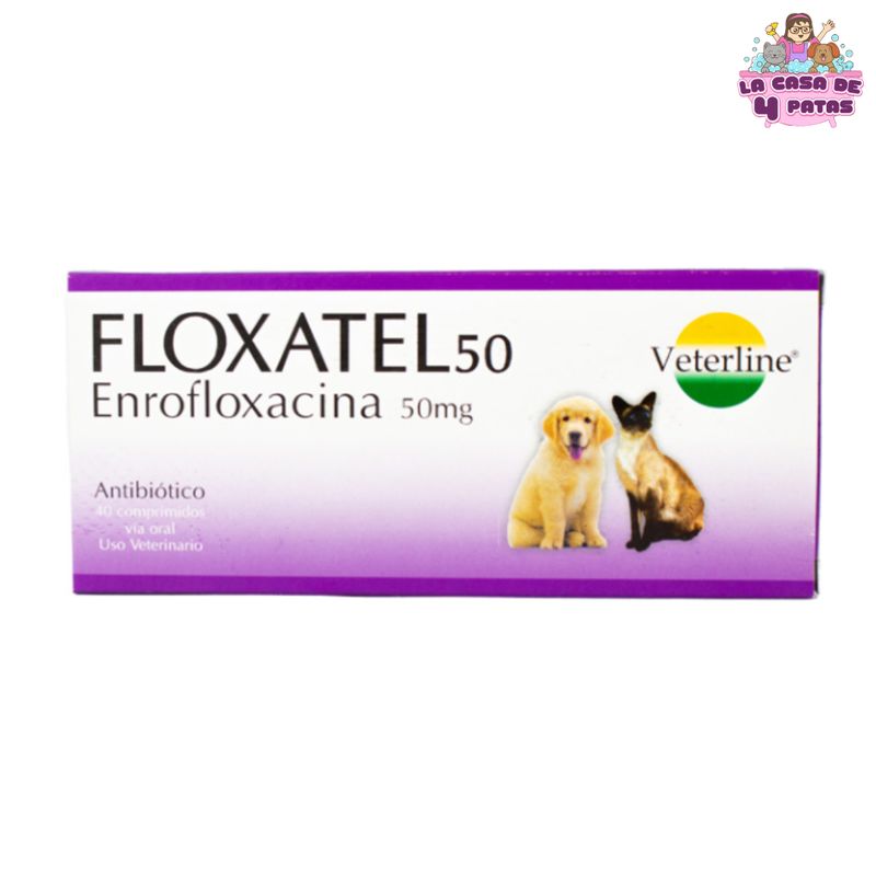 GENERICO - Antibiótico FLOXATEL 50 MG caja X40 comprimidos