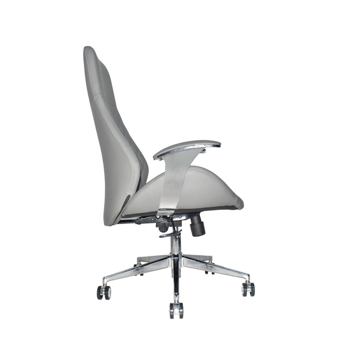 OFIDEAS - Silla De Oficina Presidente Cuero Gris Mark Premium Ofideas