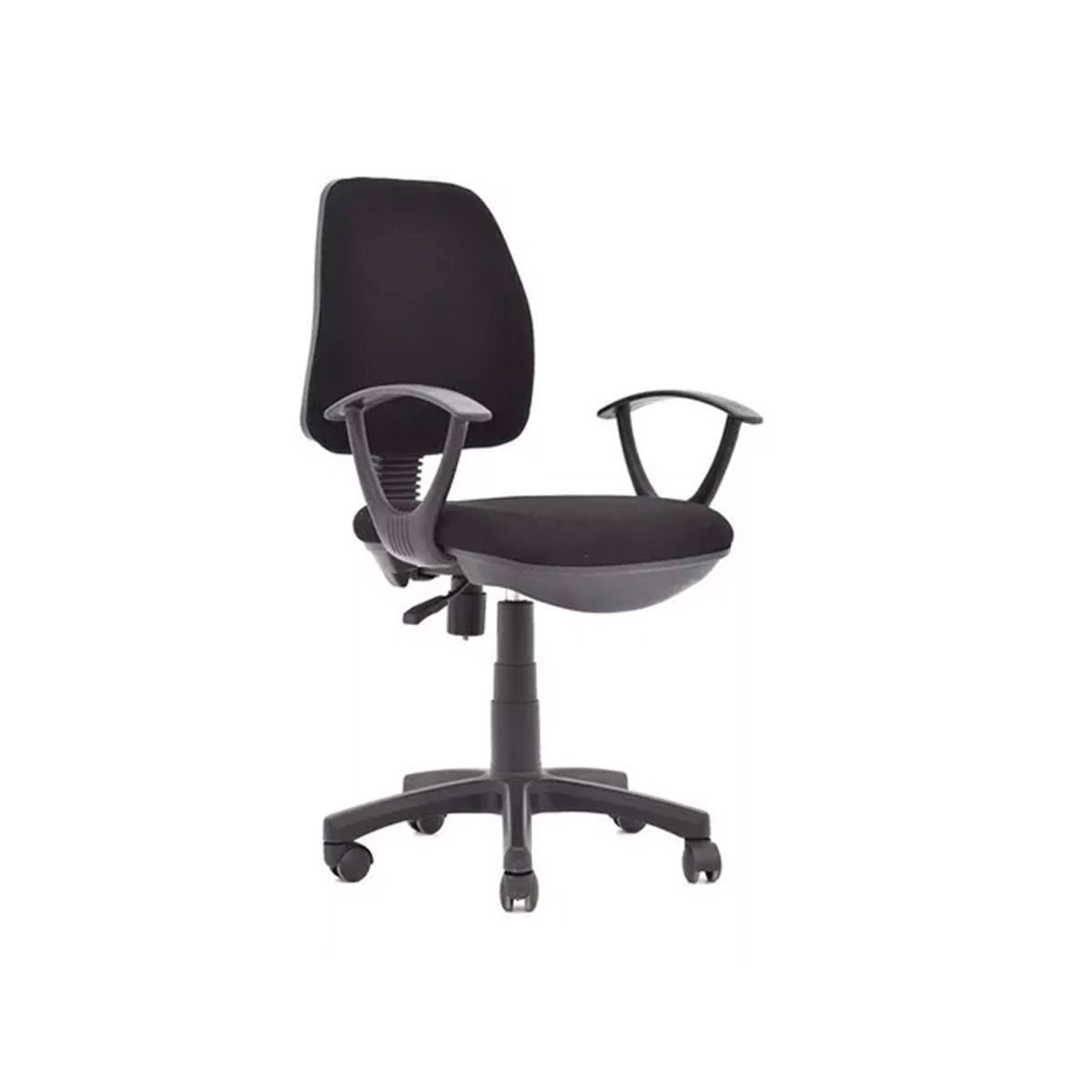 OFIDEAS - Silla De Oficina Ergonómica Lee Operativa Negro Brazos Fijos Ofideas