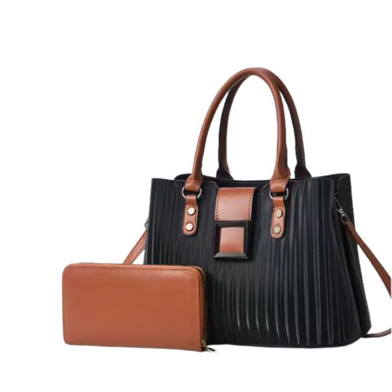 GENERICO - Bolso de gran capacidad de PU  cremallera  Chavelly estilo americano.