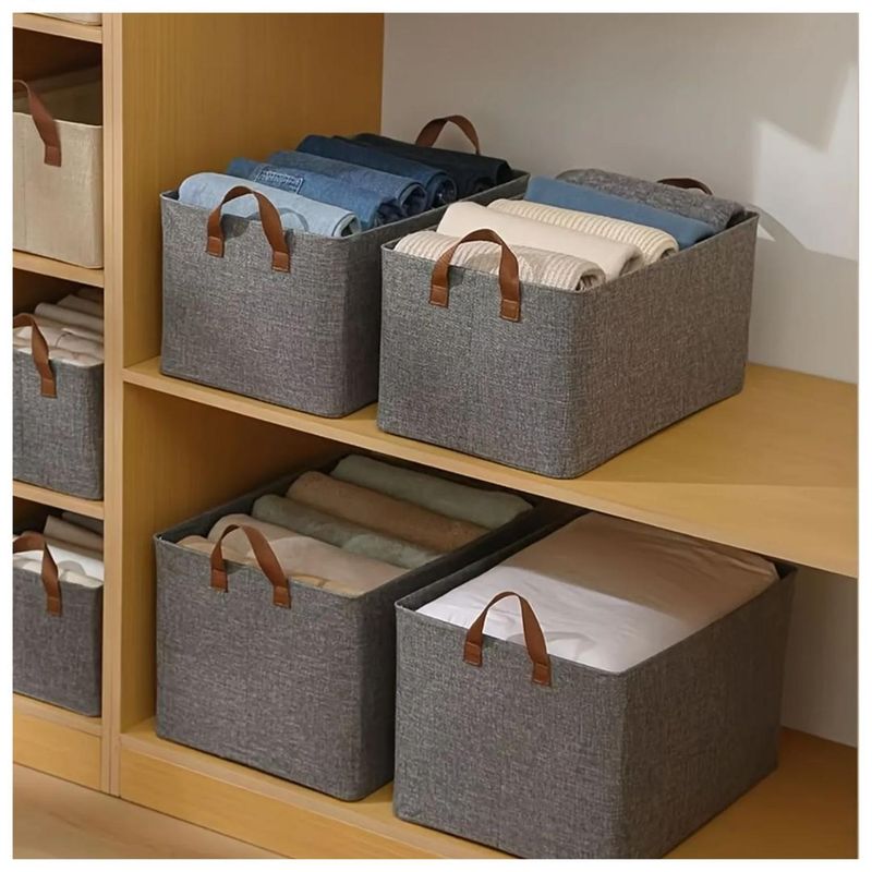 GENERICO - Set de 2 Cajas Organizadoras de Ropa Multiusos Plegable