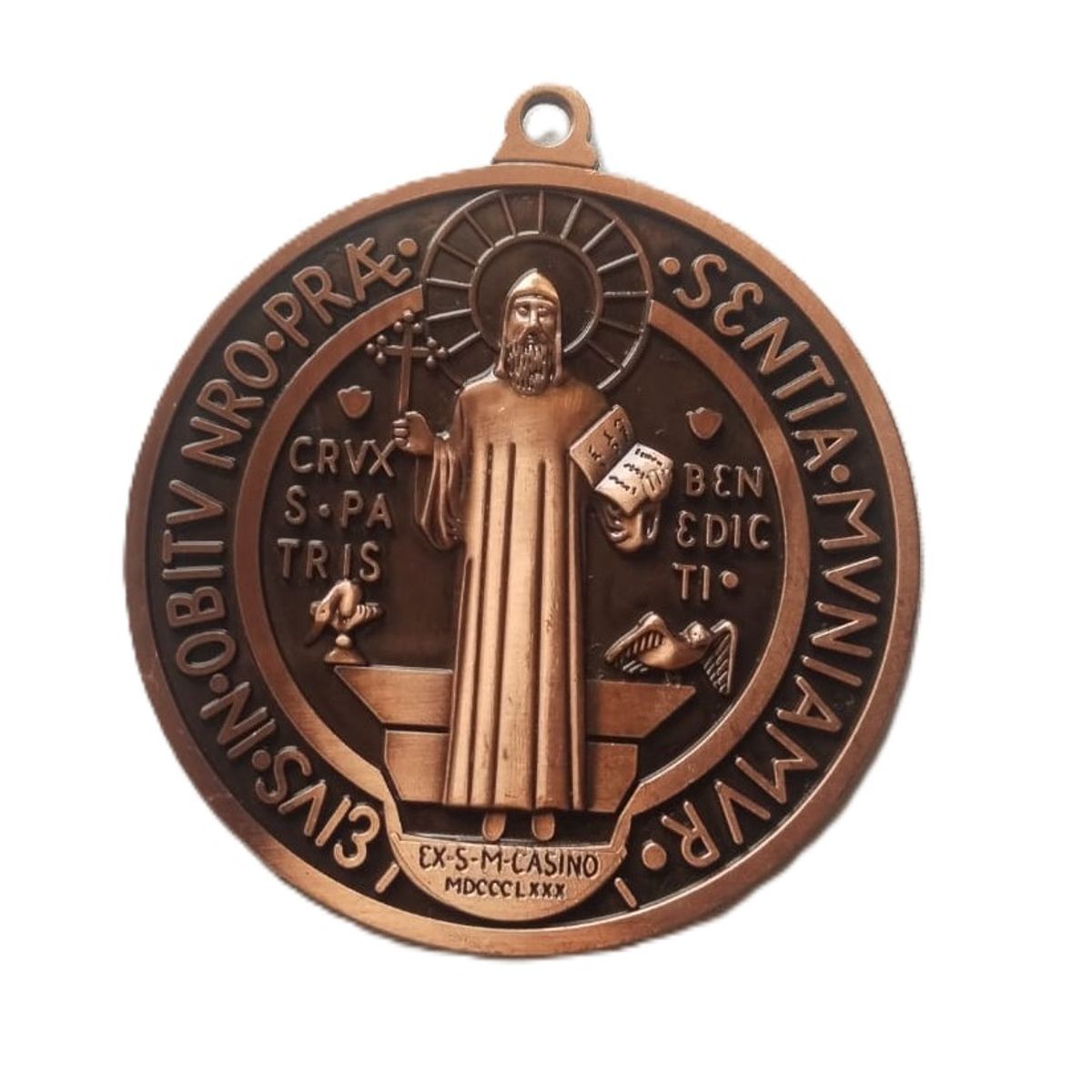 GENERICO - DIJE ADORNO DE SAN BENITO BRONCEAD0 9CM