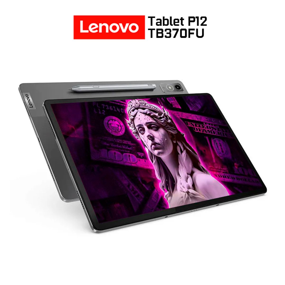 LENOVO - Tablet Lenovo Tab P12 TB370FU 8gb+256gb+Teclado,Lápiz Wi-fi–Pantalla 12.7 3K Octa-Core CSI