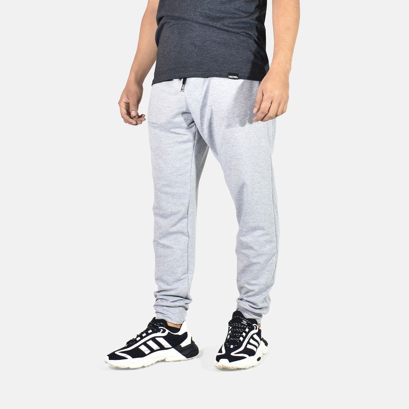 YONISTERS CLOTHING - Jogger Plomo Claro  Básico de Algodón Yonisters Clothing