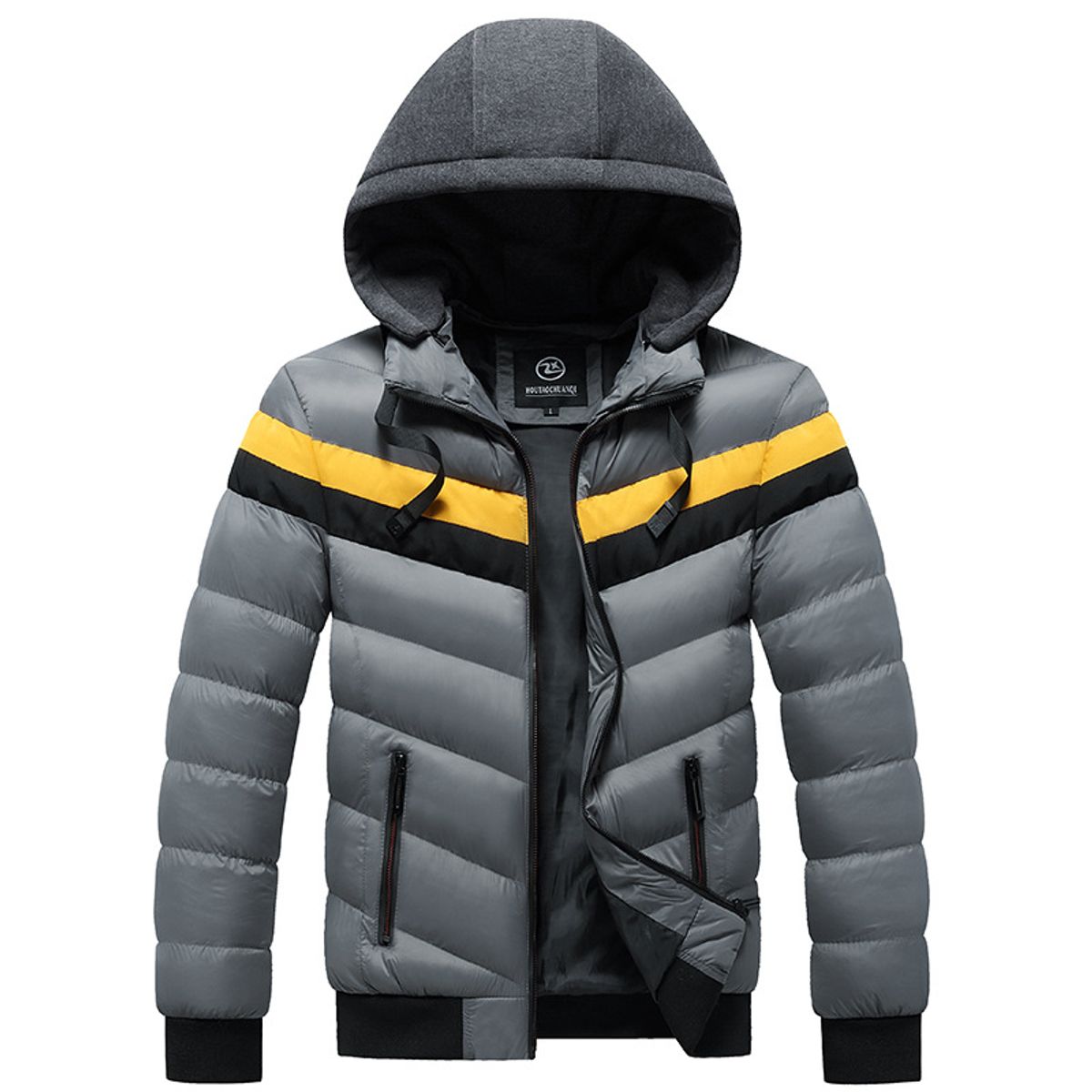 GENERICO - CASACA DE HOMBRE SLIMFIT CON CAPUCHA DESMONTABLE