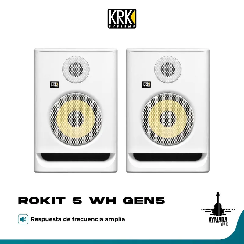 KRK - KRK ROKIT 5 WH (GEN5) Monitores de Estudio
