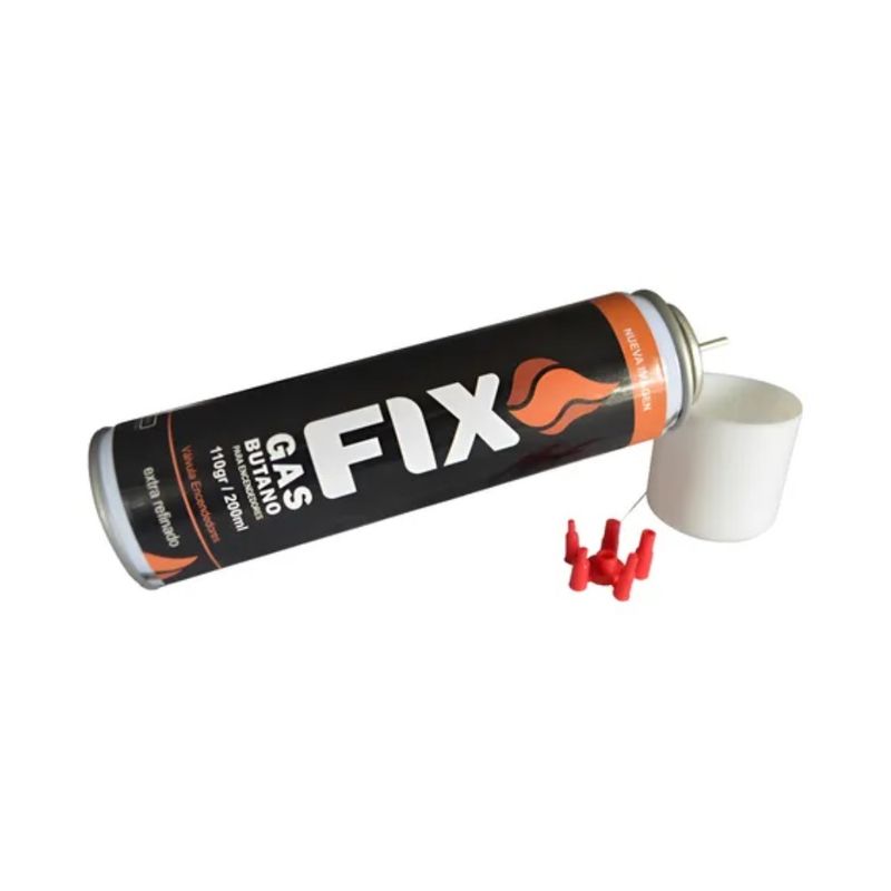 GENERICO - Gas Butano FIX Ultra Refinado Valvula Universal 200 ml