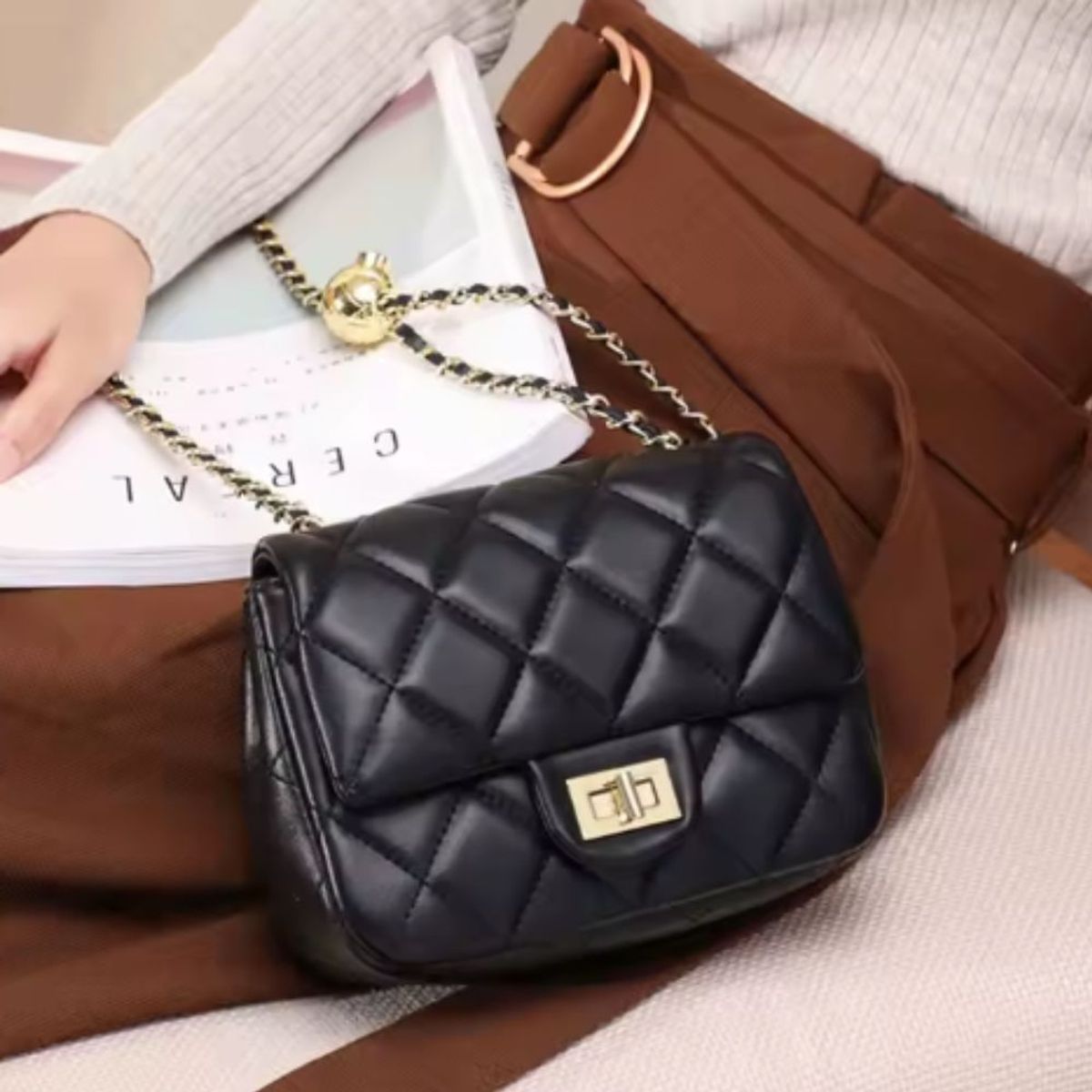 GENERICO - Bolso de cadena para mujer nueva moda versátil mensajero VICTORIA