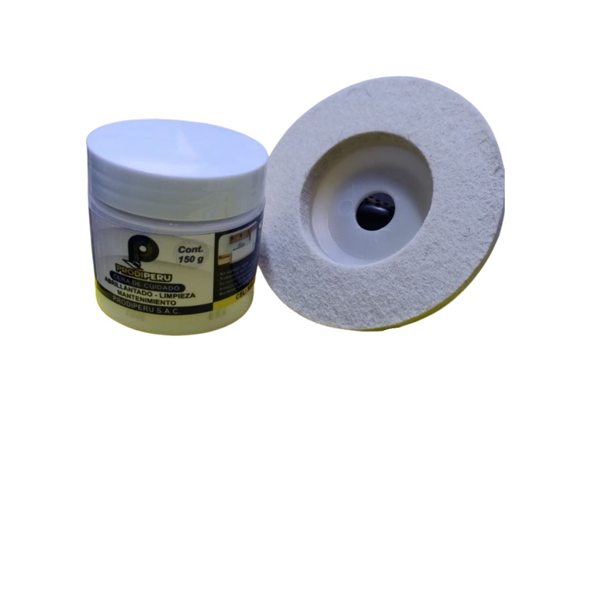 GENERICO - CERA DE PULIDO  MAS DISCO DE LANA