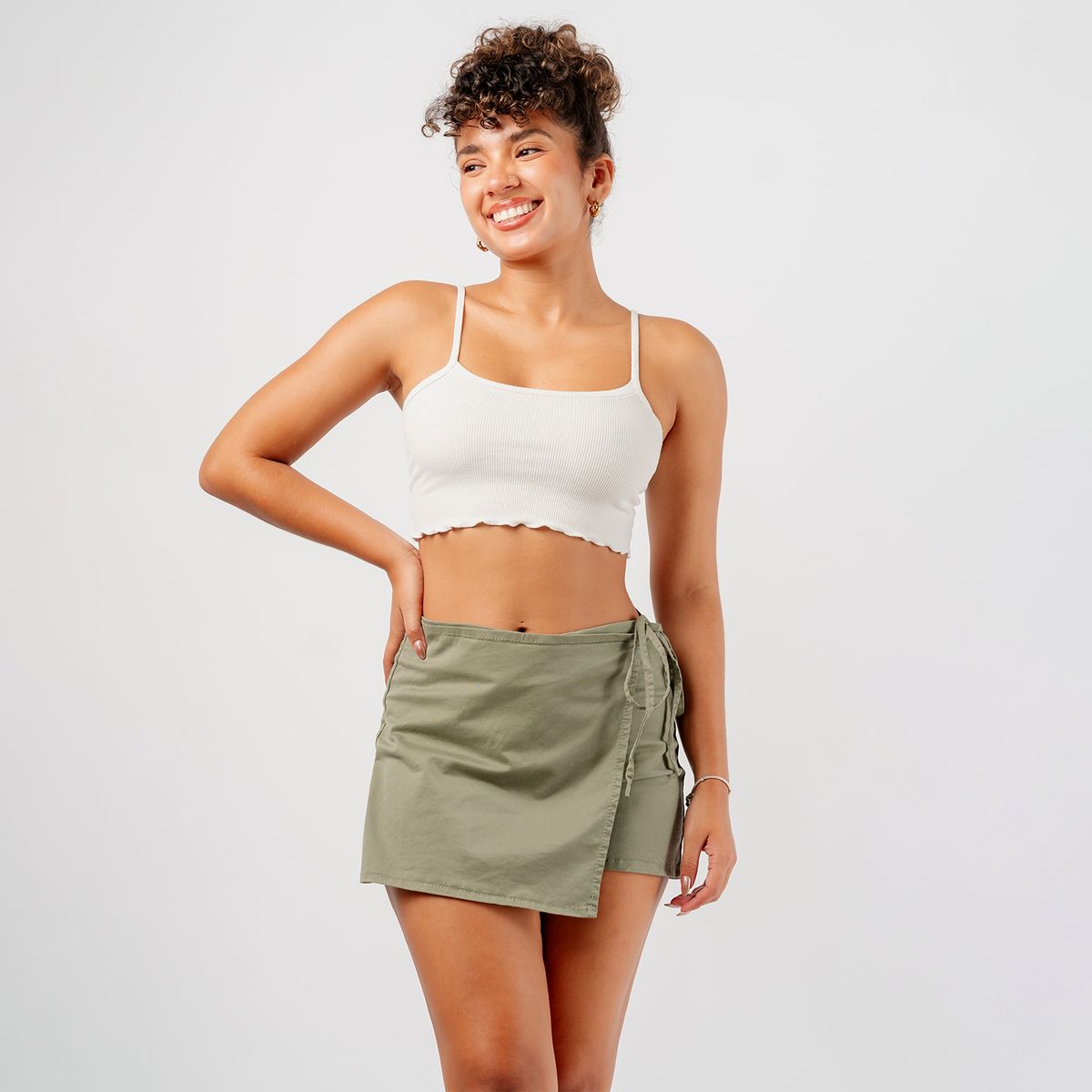 ROXJES JEANS - Short Falda Drill Mujer Roxjes