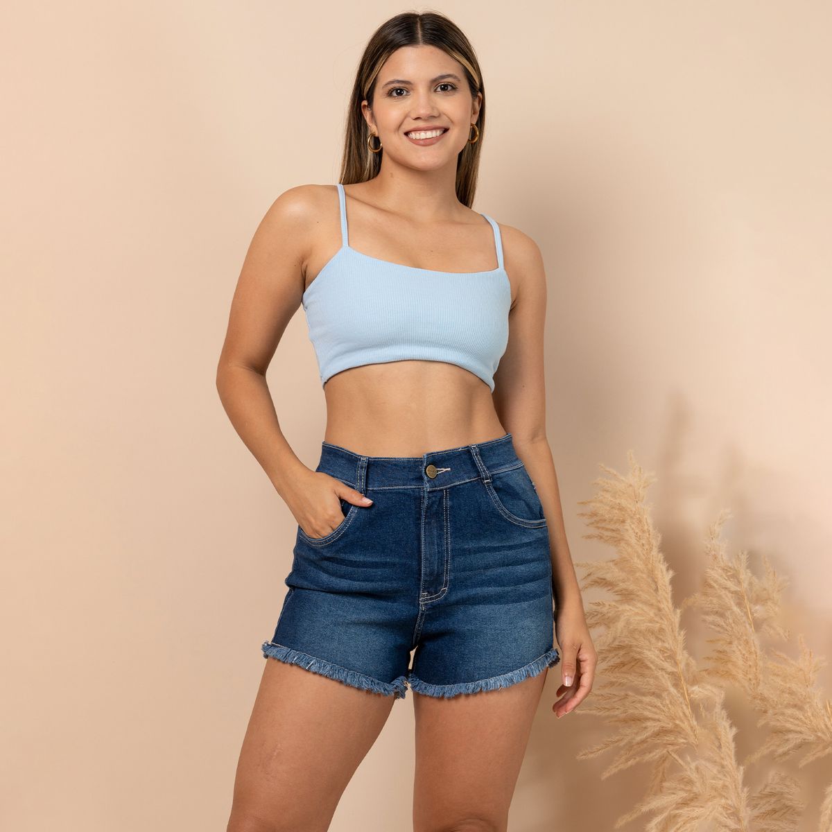 ROXJES JEANS - SHORT RIGIDO CLASICO MUJER ROXJES