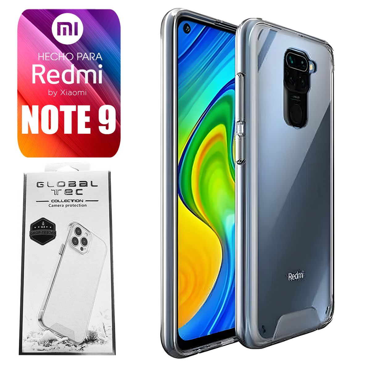 ASIA IMPORT - Space Case Para Xiaomi Redmi Note 9 Transparente