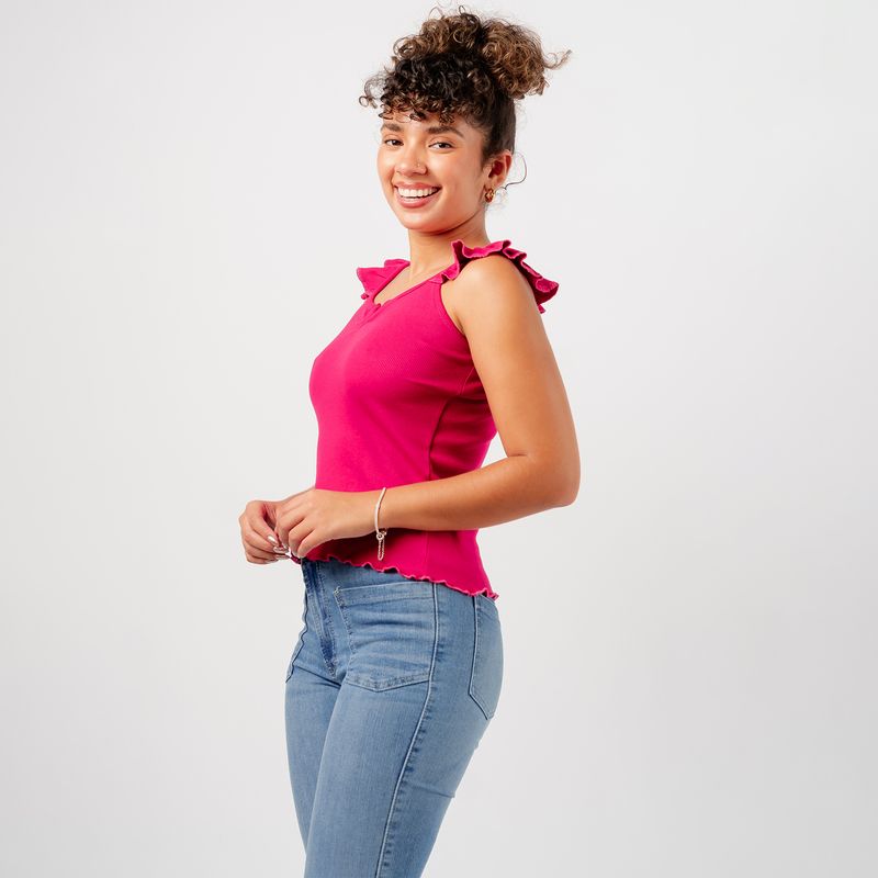 ROXJES JEANS - BASICO POLO RIB SIN MANGAS ZOE MUJER