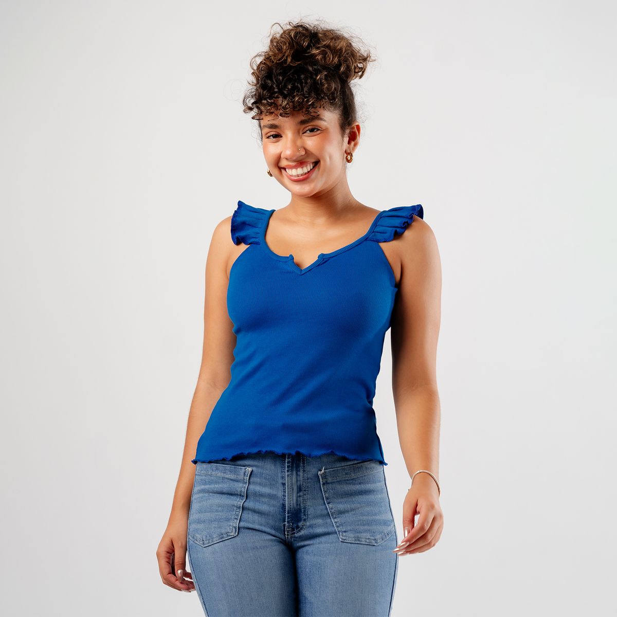 ROXJES JEANS - BASICO POLO RIB SIN MANGAS ZOE MUJER