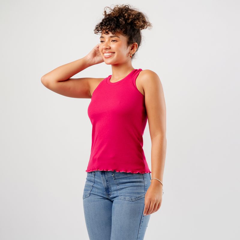 ROXJES JEANS - BASICO POLO RIB SIN MANGAS KIM MUJER