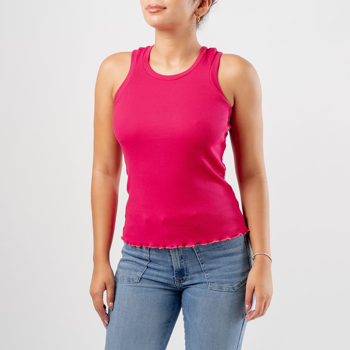 ROXJES JEANS - BASICO POLO RIB SIN MANGAS KIM MUJER