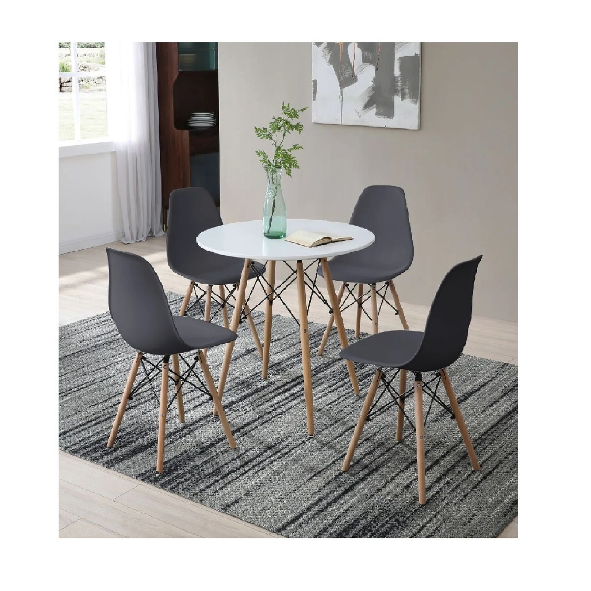 TU MESITA - Mesa de Comedor Vintage Saori 080 mts color Blanco TU MESITA