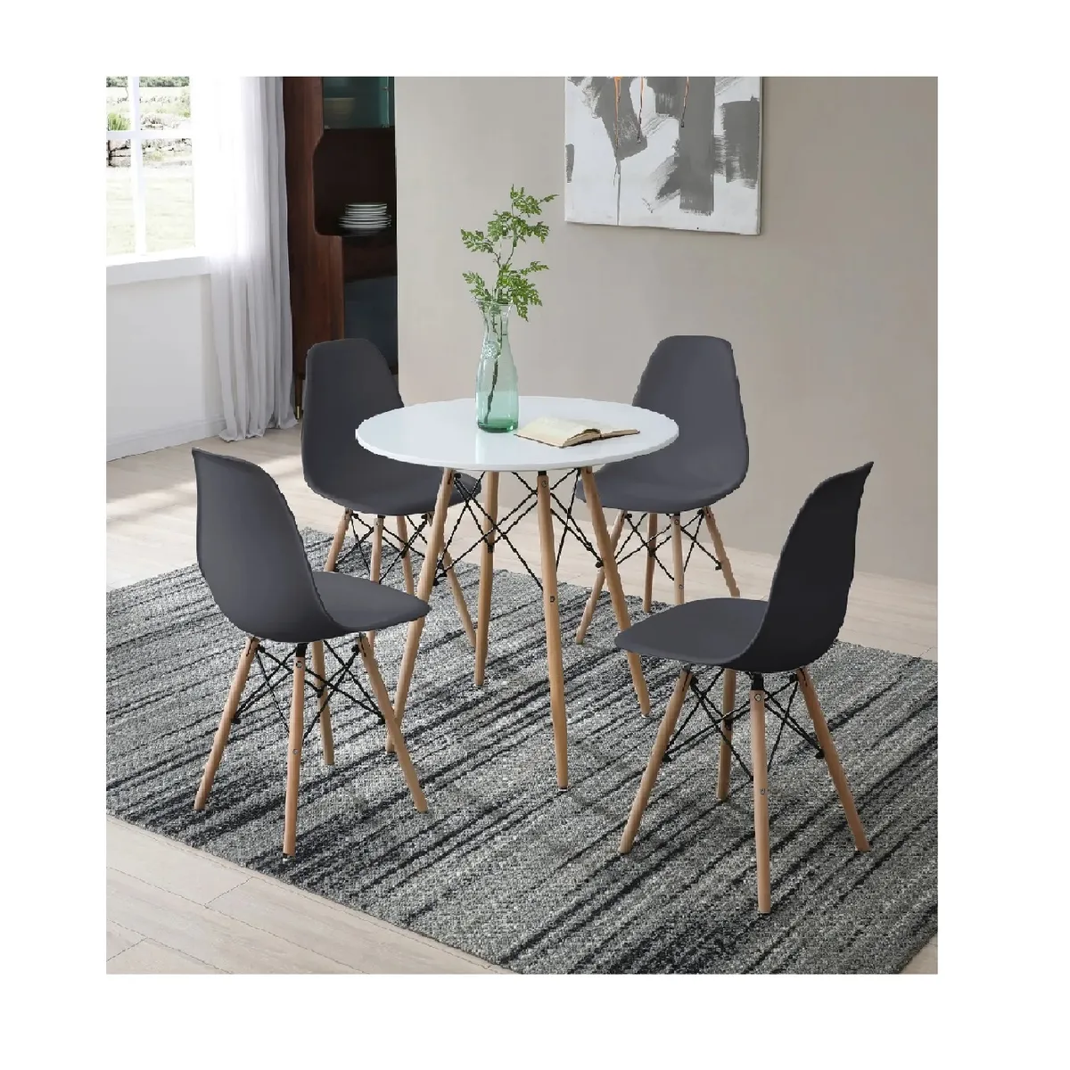 TU MESITA - Mesa de Comedor Vintage Saori 080 mts color Blanco TU MESITA