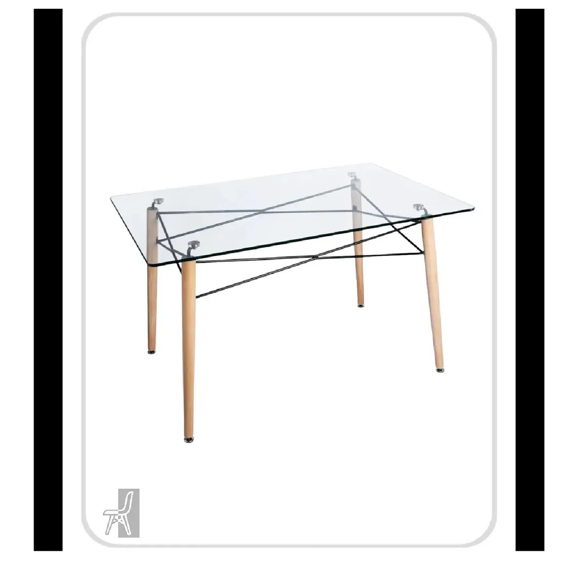 TU MESITA - Mesa de Comedor Viki con Vidrio TU MESITA