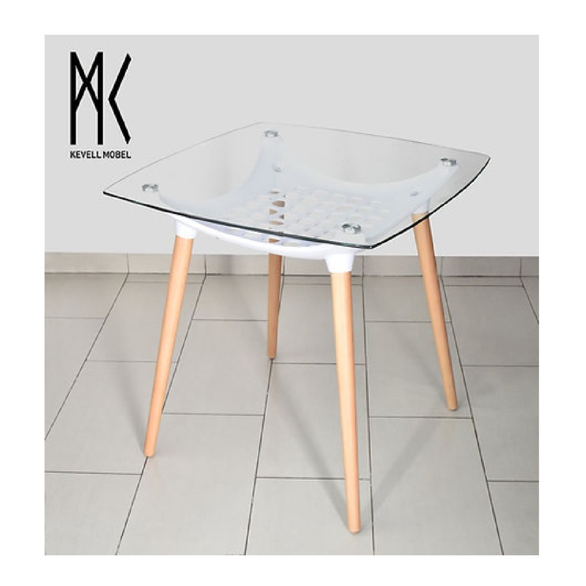 TU MESITA - Mesa Moderna de Comedor Jonas con Vidrio TU MESITA