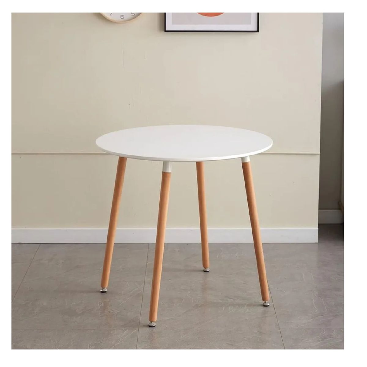 TU MESITA - Mesa Práctica de Comedor Alanis Circular color Blanco TU MESITA