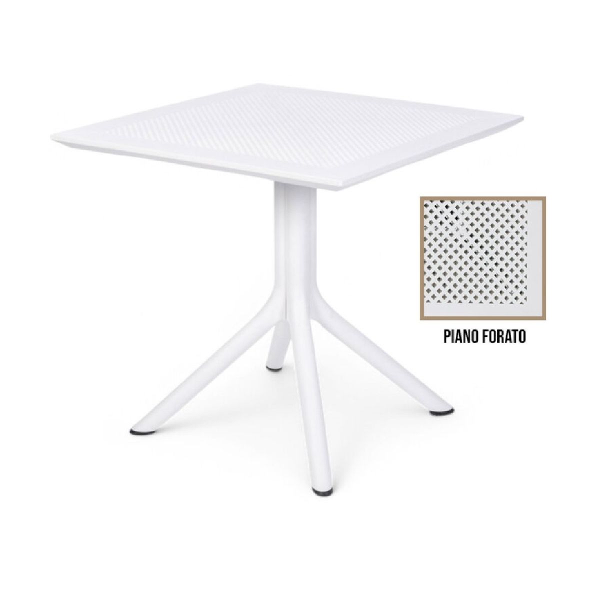 TU MESITA - Mesa Clásica de Comedor Puccas color Blanco TU MESITA